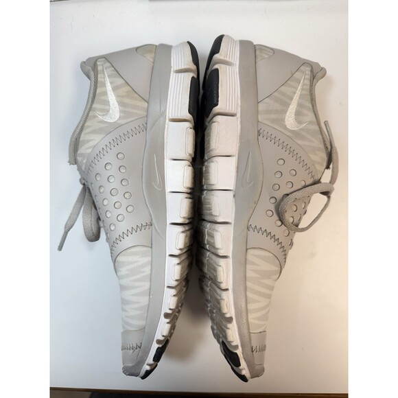Nike Free 5.0 V4 Gray White Anthracite Women Training Custom Crystal Check Sz 8 - Picture 4 of 8